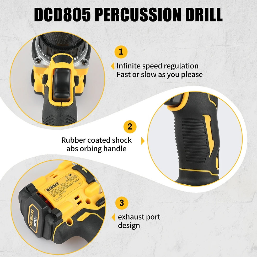 Thumbnail: 2025 DEWALT DCD805 20V Power Tools Brushless Impact Drill Cordless Electric Scre