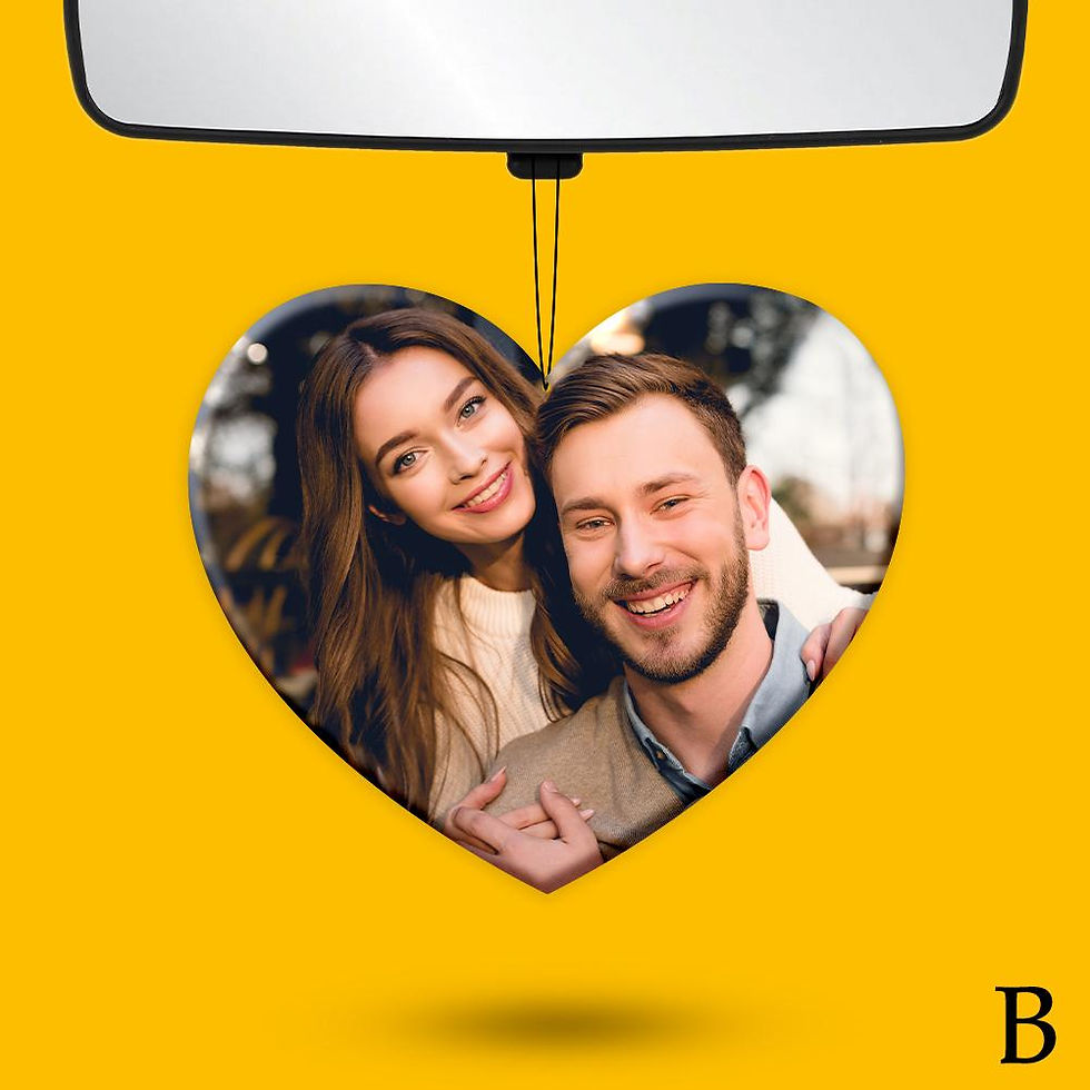 Thumbnail: Personalized Photo Car Hanging Decor Accessories Custom Picture Car Air Freshene