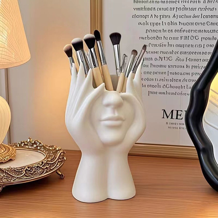 Thumbnail: Vases, White Flower Vases For Decor, Modern Decorative Vase Centerpiece For Tabl