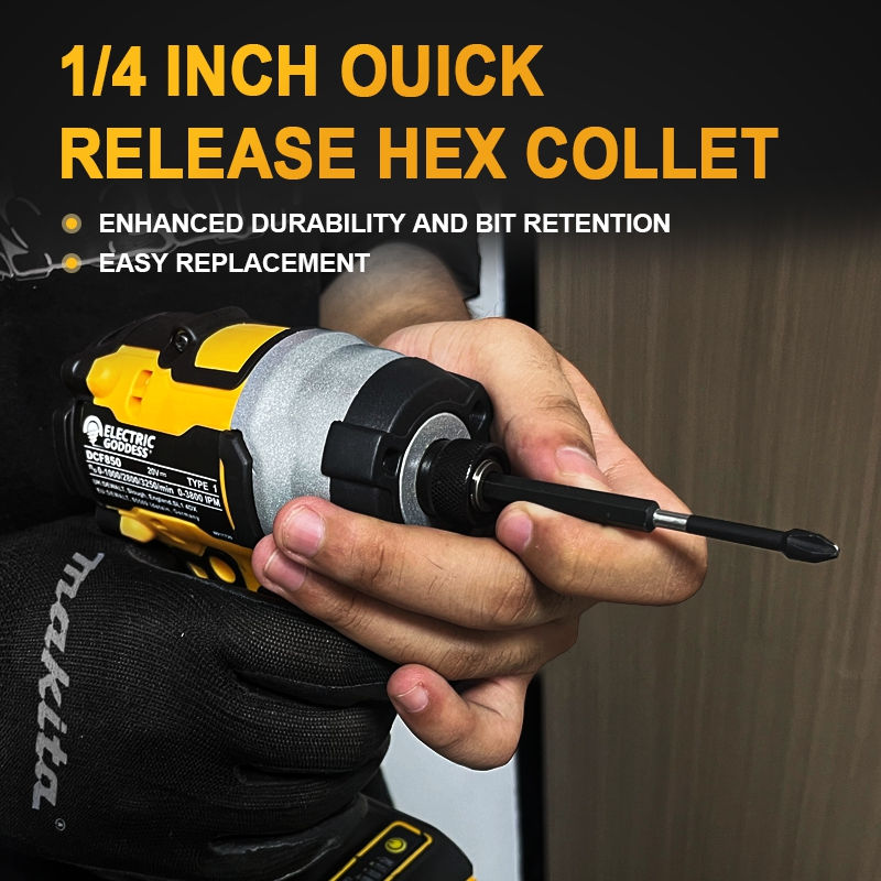 Thumbnail: Electric Goddess DCF850 205N.m Cordless Impact Driver Tool Brushless Impact Dril