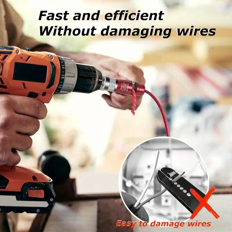 Thumbnail: Electric Wire Stripper Fast Stripping Wire Tool Electric Wire Peeling Machine fo