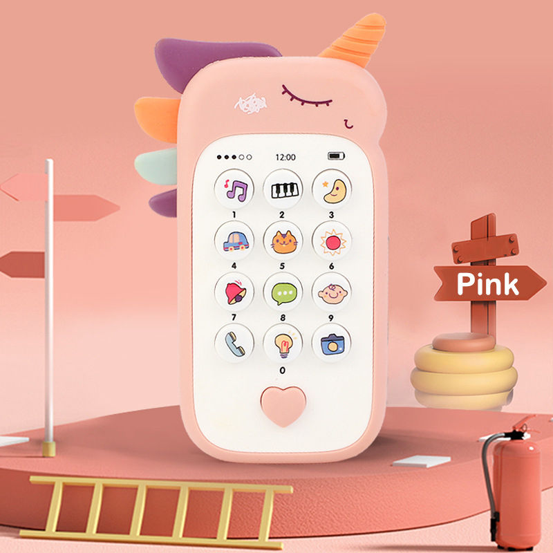 Thumbnail: Baby Phone Toy Music Sound Telephone Sleeping Toys With Teether Simulation Phone
