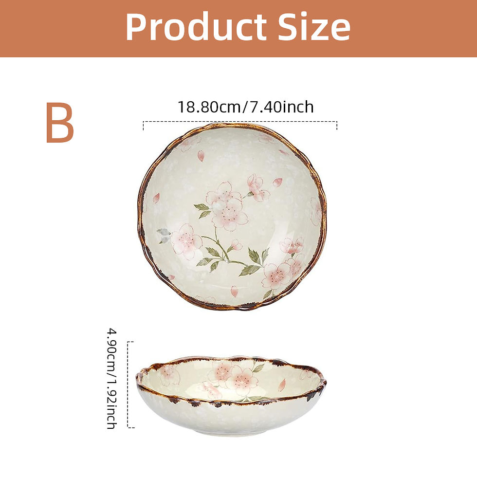 Thumbnail: 7.4inch Ceramic Dinner Plates Japanese Retro Deep Round Plate Dinner Plates Past