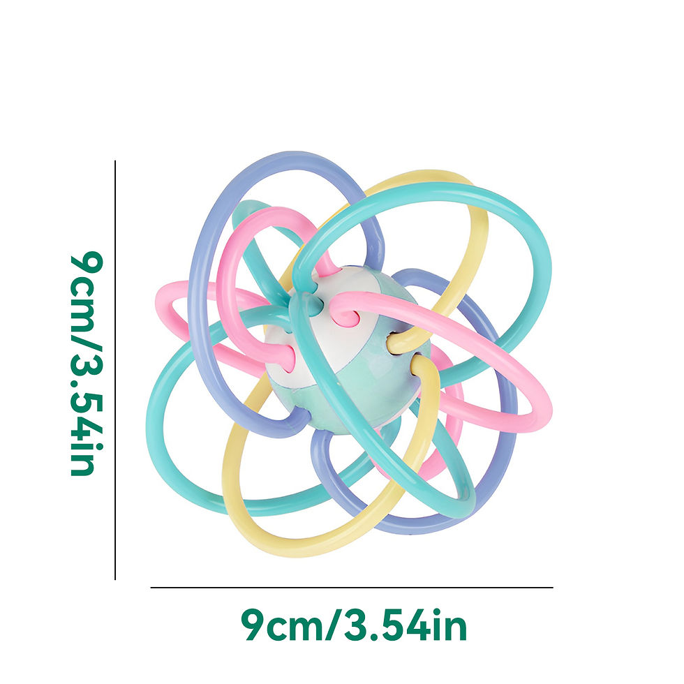 Thumbnail: Baby toys: Manhattan ball, baby teething ball, soft rubber teething toy, hand-he