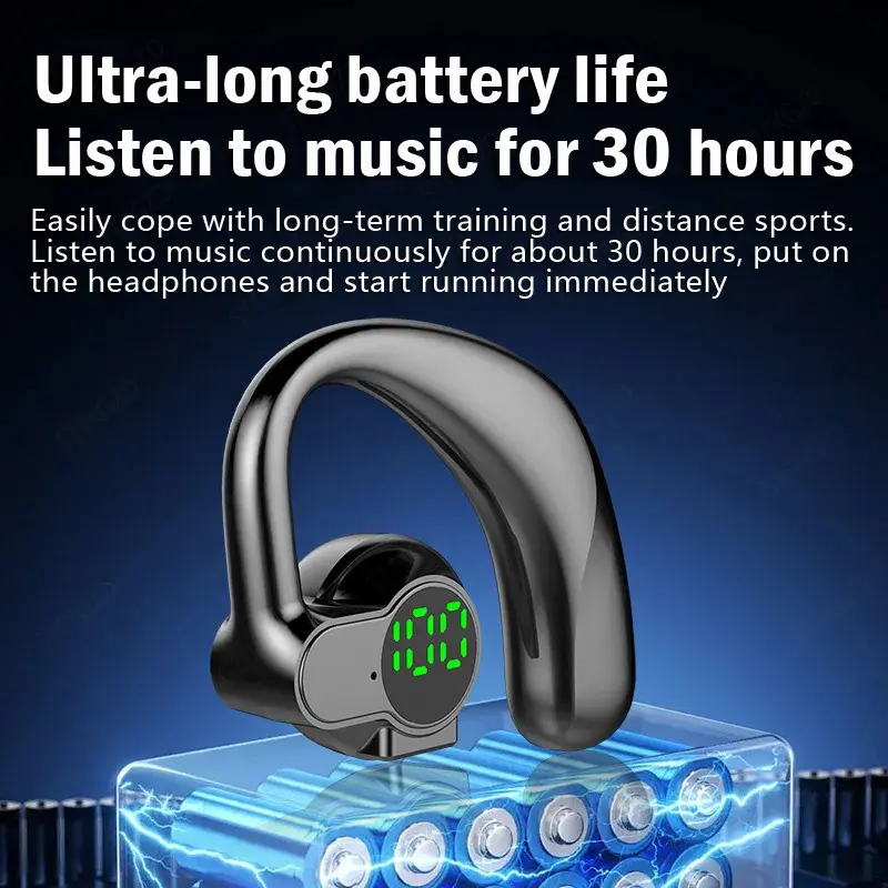 Thumbnail: Wireless Bluetooth Headphones Full Open Headset Air Conduction Ear Hook Earphone