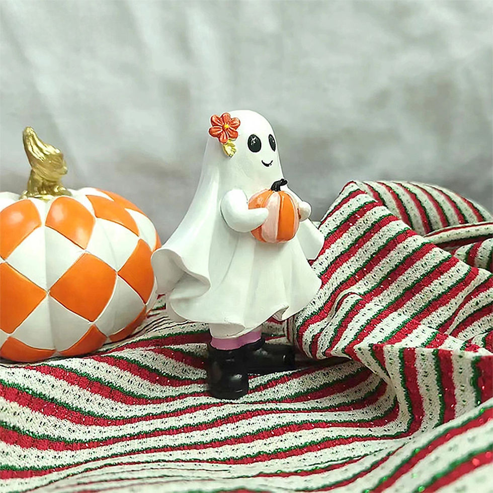 Thumbnail: Home resin Halloween decorations, cute ghost desktop ornaments