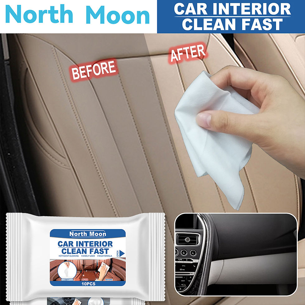 Thumbnail: Disposable Car Interior Cleaning Wet Wipe Dashboard Console Carpet Leather Towel