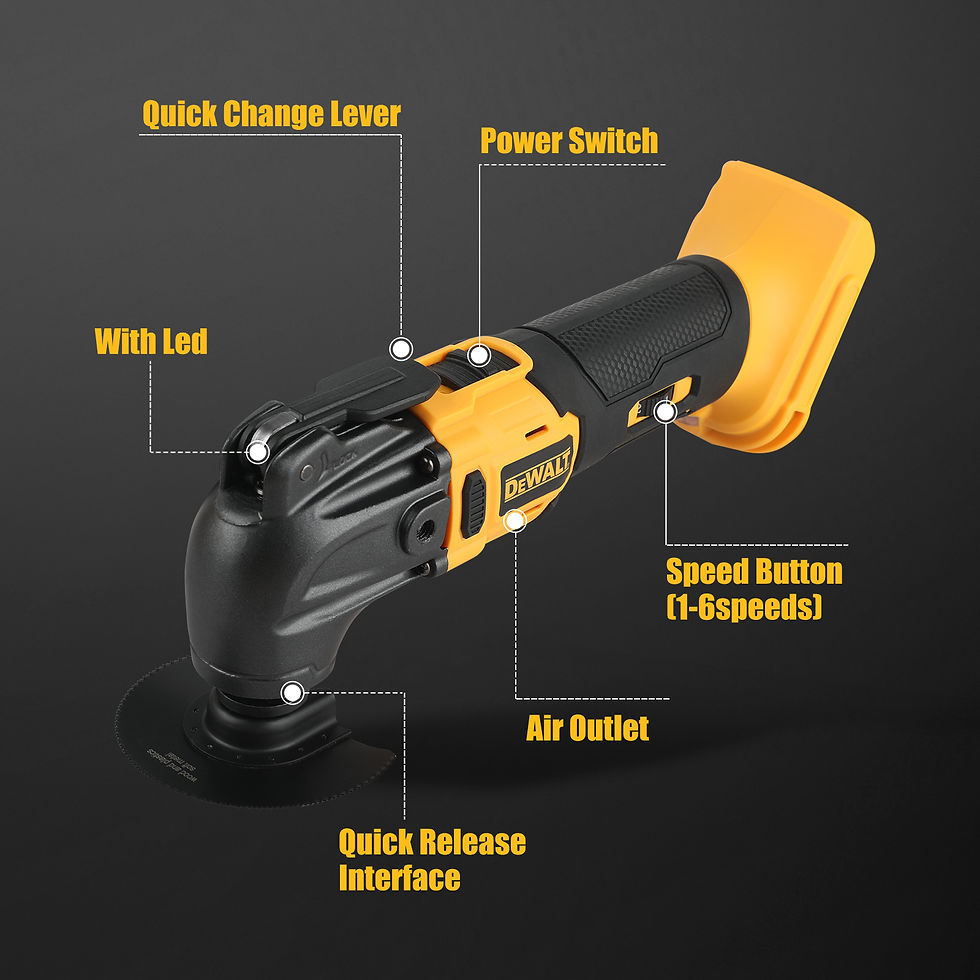 Thumbnail: Dewalt Brushless Quick Release Oscillating Tool, Multi-Tool, Renewable Electric