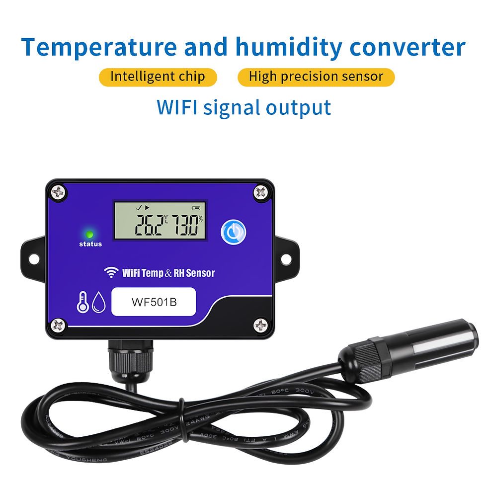 Thumbnail: WiFi Temperature And Humidity Sensor Remote Monitoring Data Logger Temperature H