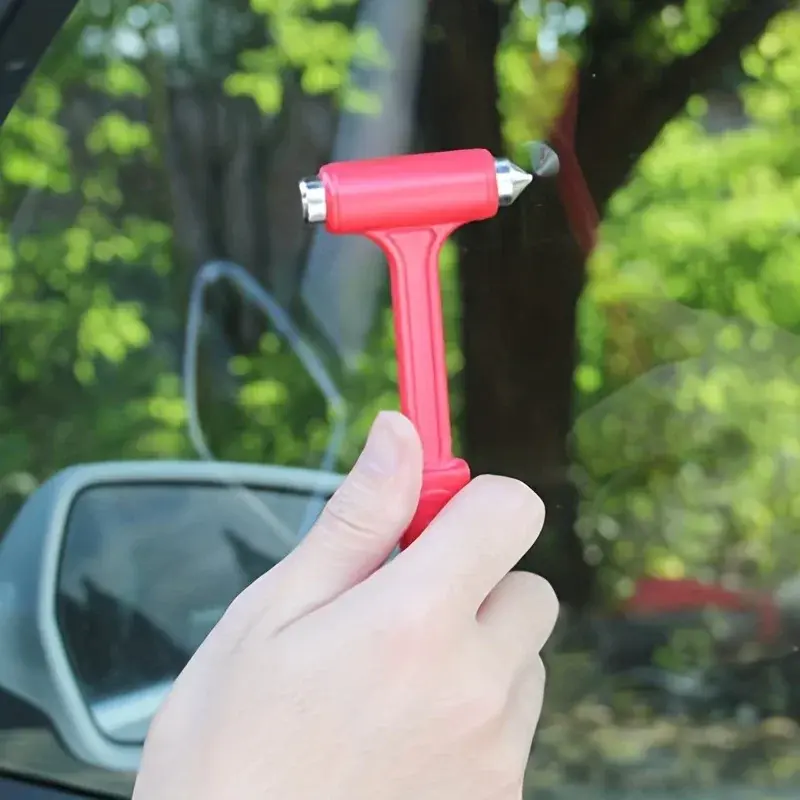 Thumbnail: Two-in-One Emergency Car Safety Hammers Seat Belt Cutter Window Breaking Hammer