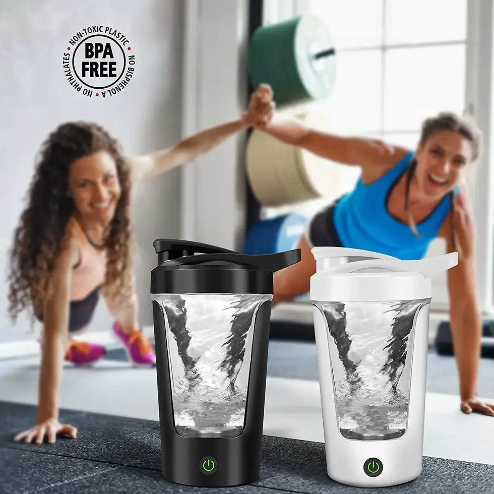 Thumbnail: 450ml Blenders Cup Electric Mixing Cup Portable Protein Powder Shaker Bottle Mix