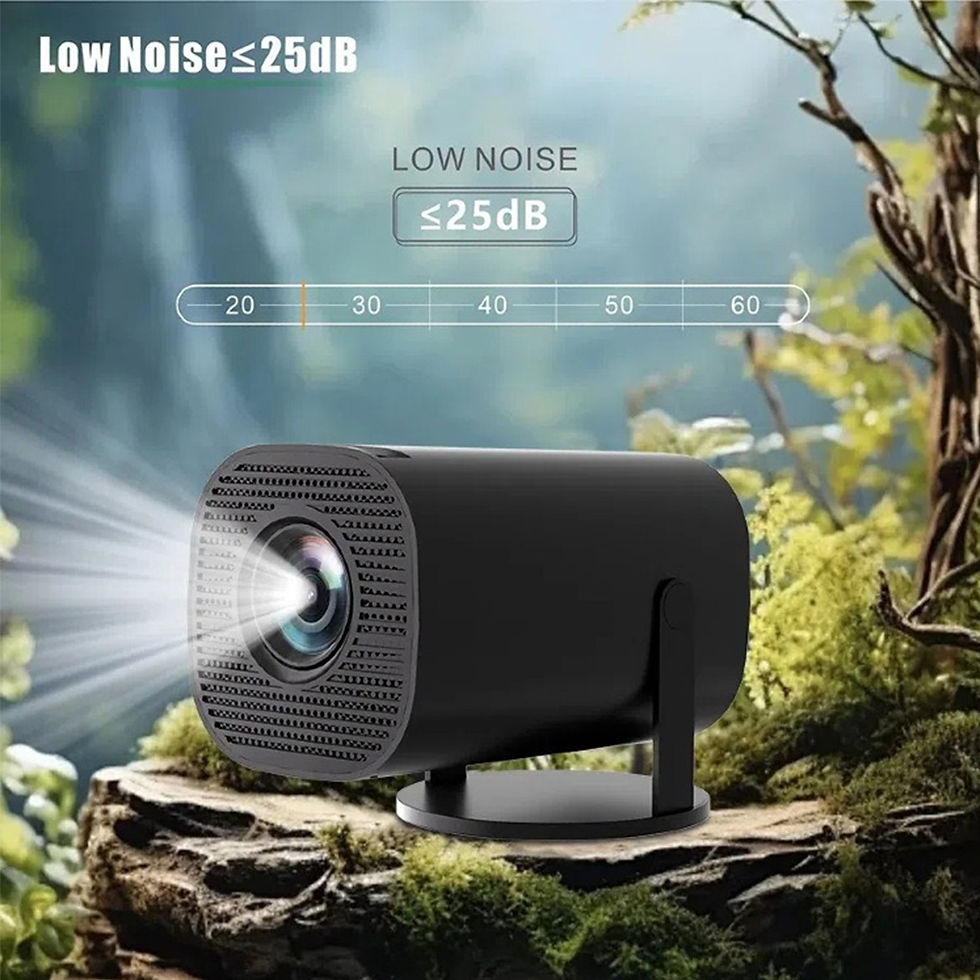 Thumbnail: Mini Portable Projector Home Cinema 1080p HD 4k Android 11 Projector with WiFi 6