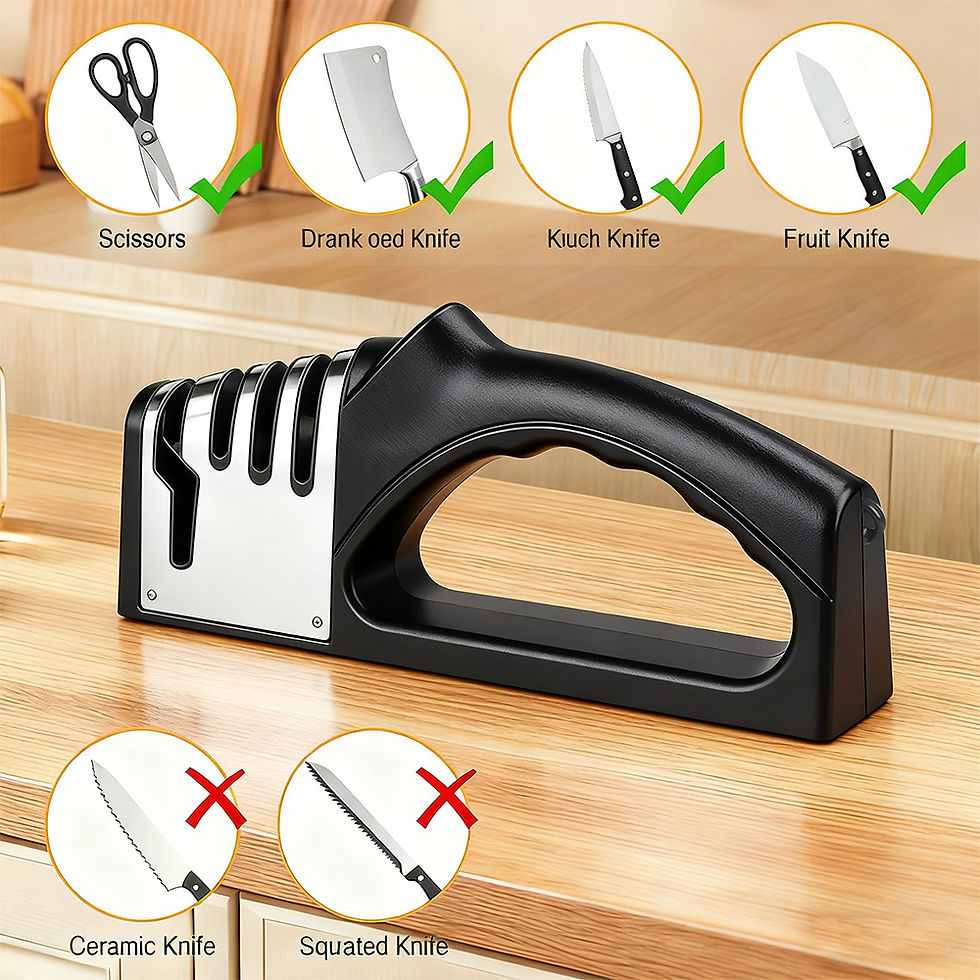 Thumbnail: Kitchen-specific ceramic knife sharpener! Four-in-one function, suitable for bot