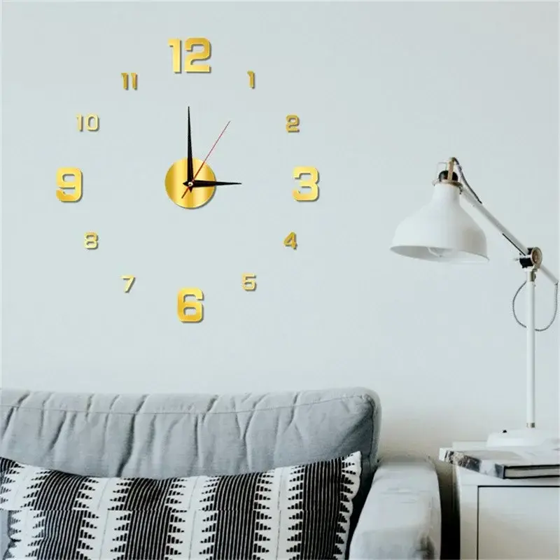 Thumbnail: Luminous Decoration Wall Clock Bedroom Living Room DIY Frameless Modern Homes De