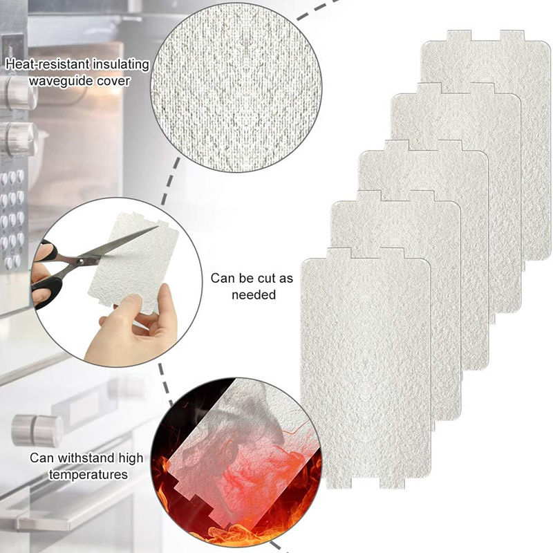 Thumbnail: 5/6Pcs Universal Microwave Oven Mica Sheet Wave Guide Waveguide Cover Universal