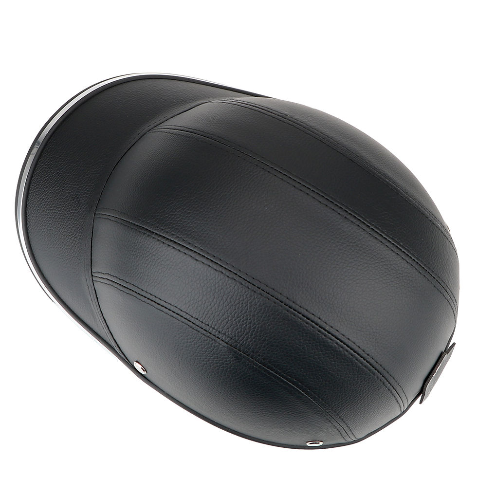Thumbnail: Baseball Cap Style Safety Hard Hat For Cafe Racer Chopper Scooter Motorcycle Hal