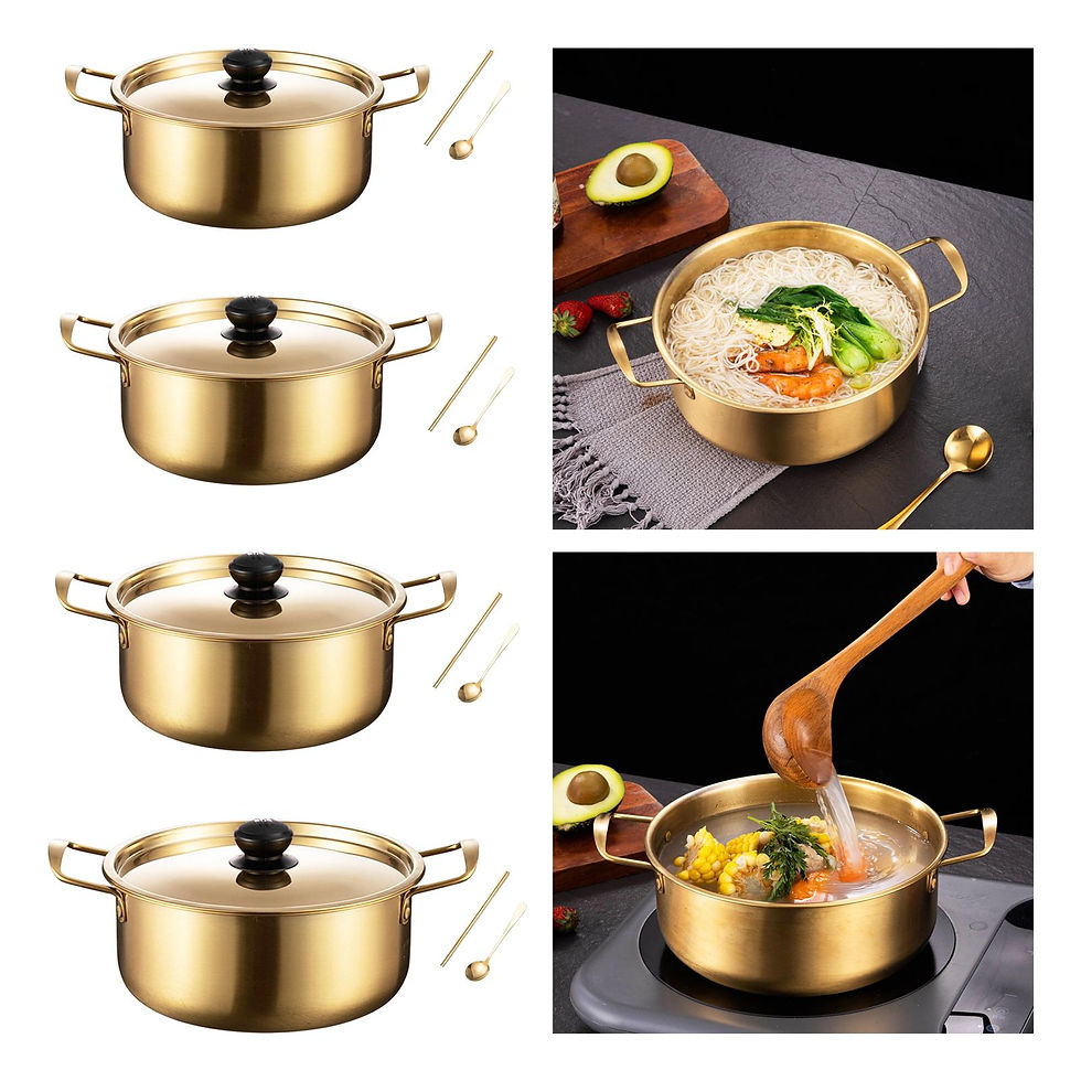 Thumbnail: Korean Ramen Cooking Pot with Handle Multifunctional Shin Ramyun Pot Noodles Pot