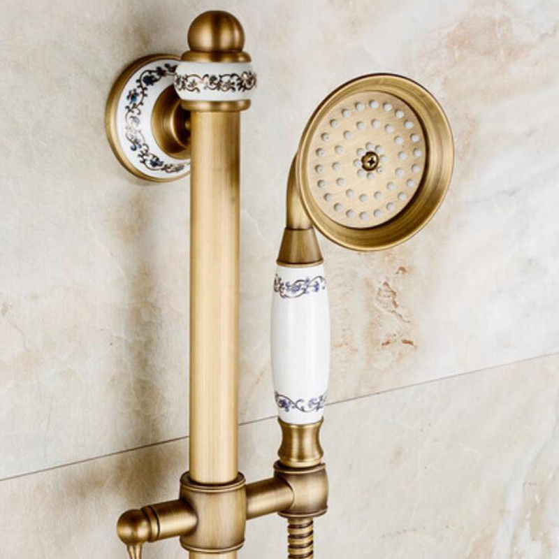 Thumbnail: Bathtub Faucets Antique Bronze Bathroom Tub Mixer Faucet New Ceramic Style Hand