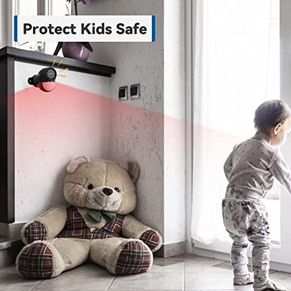 Thumbnail: Motion Sensor Alarm with Remote Control, Indoor Wireless Infrared Security Motio