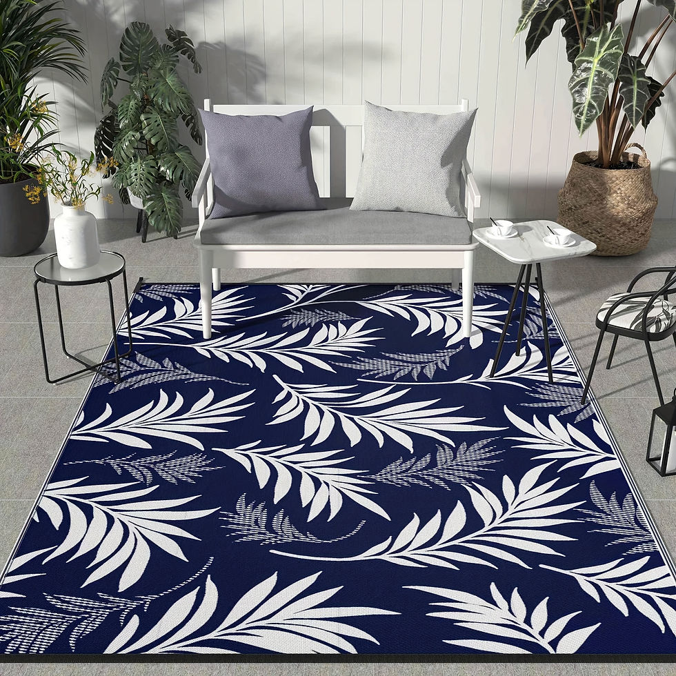 Thumbnail: Outdoor Rug  Waterproof for Patios Clearance Reversible Camping Rug Carpet Large