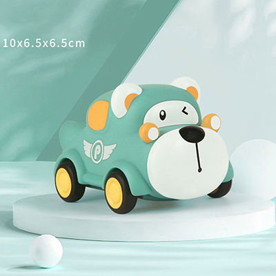 Thumbnail: Baby Car Toys for 6 12 Months Friction Car Infant Soft Rubber Inertial Push and 