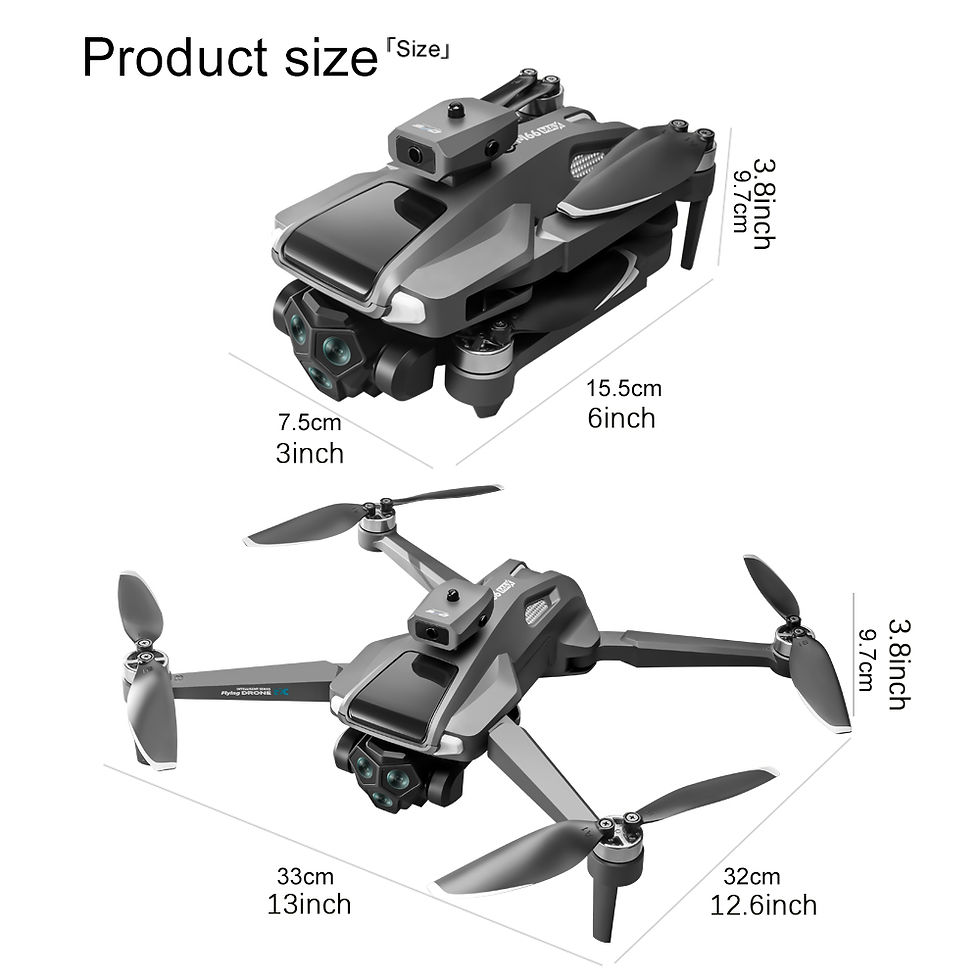 Thumbnail: 2025 New Drone, Large Screen Remote Control, Hd Camera, Brushless Motor, Full of