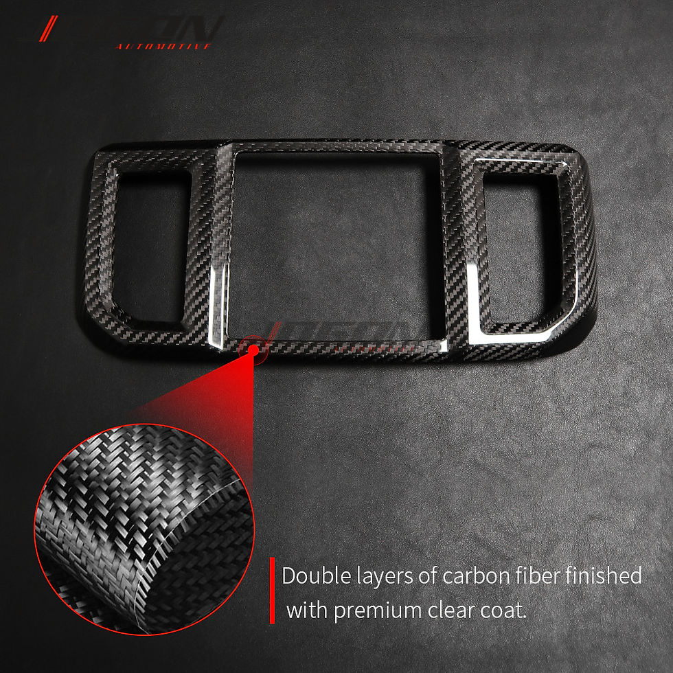 Thumbnail: Car Accessories Real Carbon Fiber Style Plated Armrest Box Rear Air Vent Frame T
