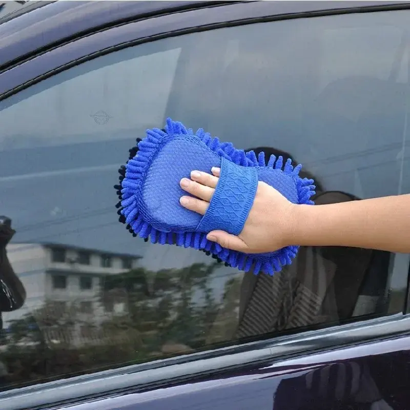 Thumbnail: Car Cleaning Brush Cleaner Tools Microfiber Car Washer Sponge Cleaning Washing T