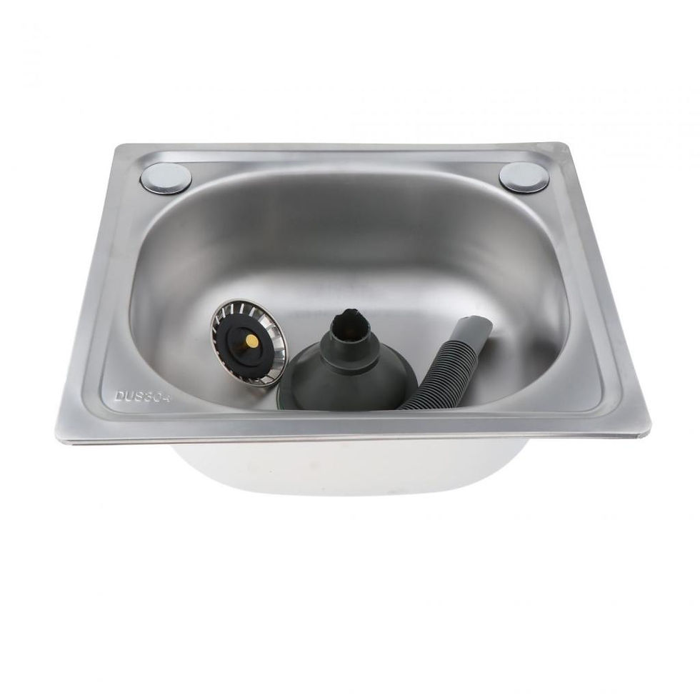 Thumbnail: Drop in Kitchen Sink Set Kitchen Fixture Single Bowl for Restaurant Washroom Bar