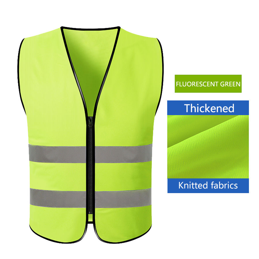 Thumbnail: Safety High Visibility Vest Adjustable Security Vests Traffic Night Outdoor For