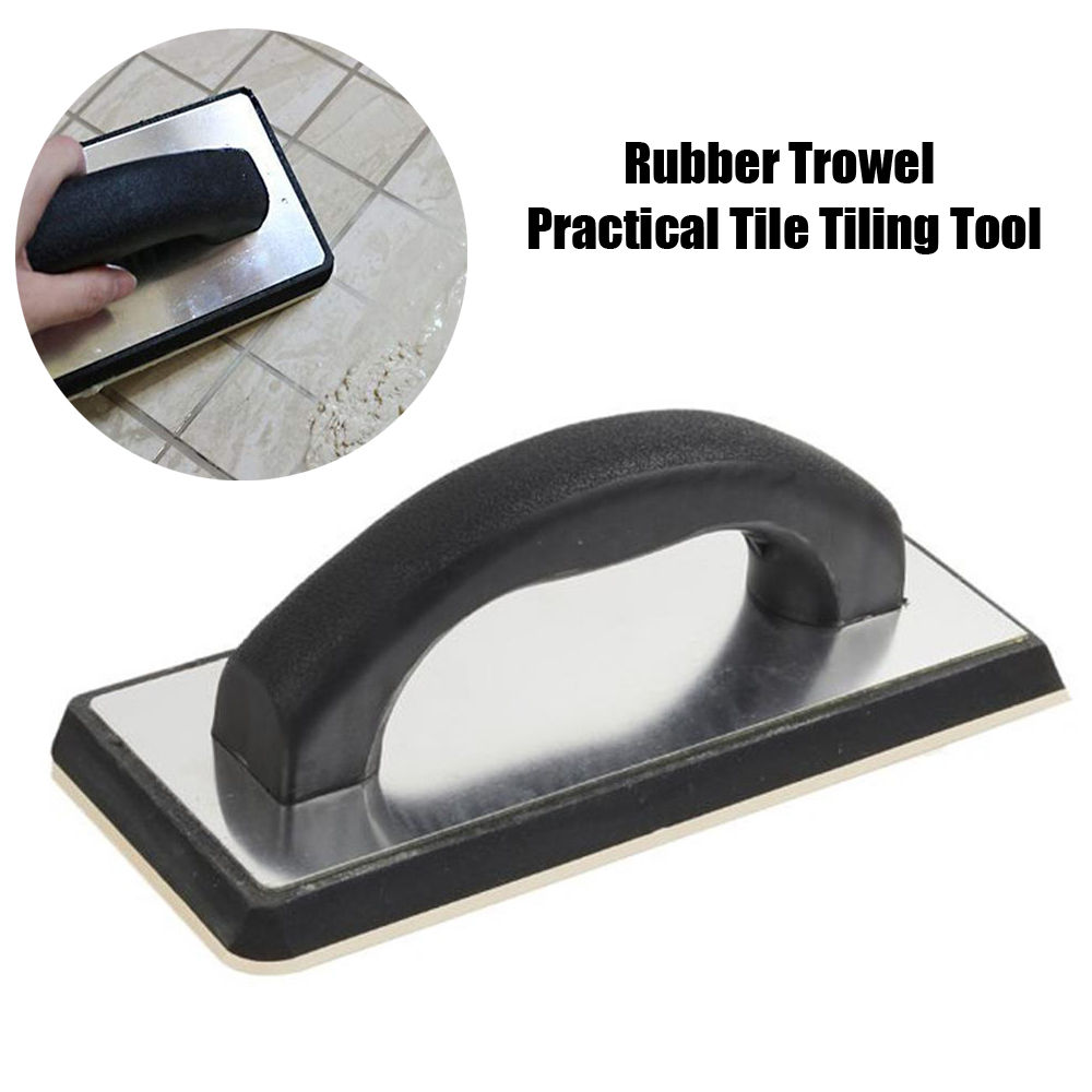 Handheld Concrete Rubber Trowel Practical Tile Tiling Tool Anti-Scratch Builder