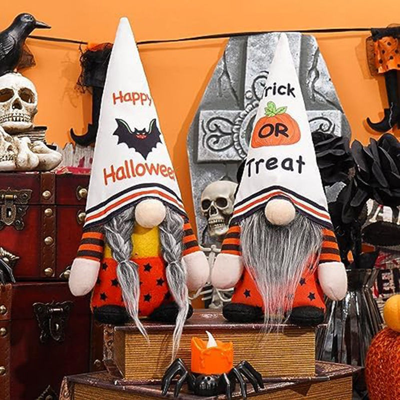 Thumbnail: New Halloween Decorations Halloween Gnomes - Handmade Gnomes Plush Decor With Ba