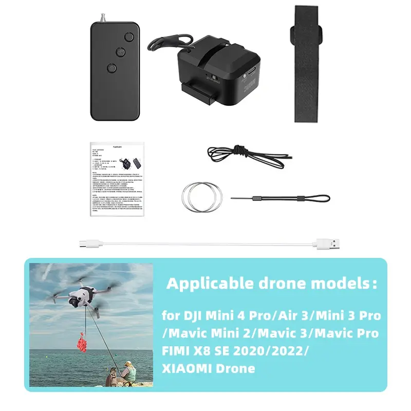 Thumbnail: Airdrop System for DJI Avata 2/Mini 4 Pro/Air 3/Mini 3 Pro/Mavic 3 Pro/Mavic Pro