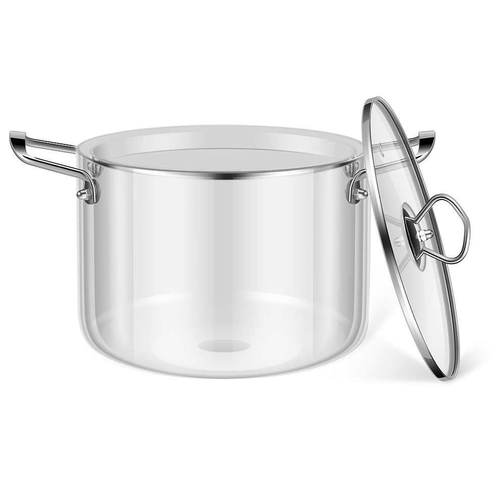 Thumbnail: Glass Cooking Pot 2.5L/3.5L Heat Resistant Simmer Pot Dual Handles Pots with Pot