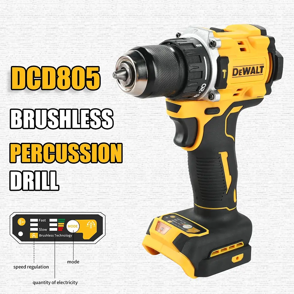 Thumbnail: DEWALT DCD805 20V Power Tools Brushless Impact Drill Cordless Electric Screwdriv
