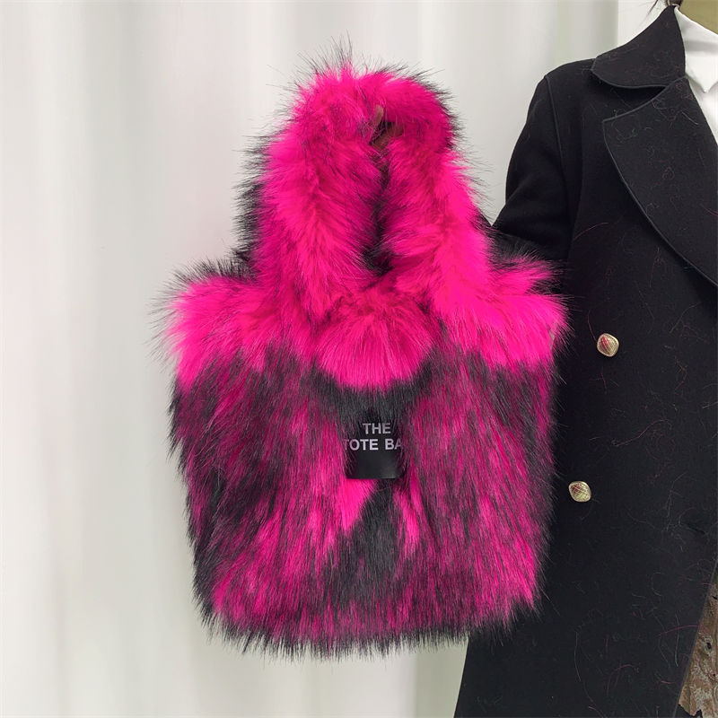 Thumbnail: Large The Tote Bags for Women Winter Fashion New Shoulder Messenger Bag Female D