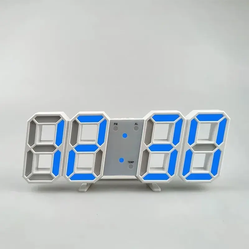 Thumbnail: Digital Decoration for Bedroom Desk Watches Led Wall Clock Living Room Alarm Mod