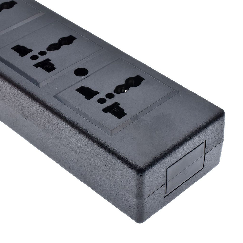 Thumbnail: 4 Ways PDU Power Strip  Universal Power Strip with overload protector 4 Port Soc