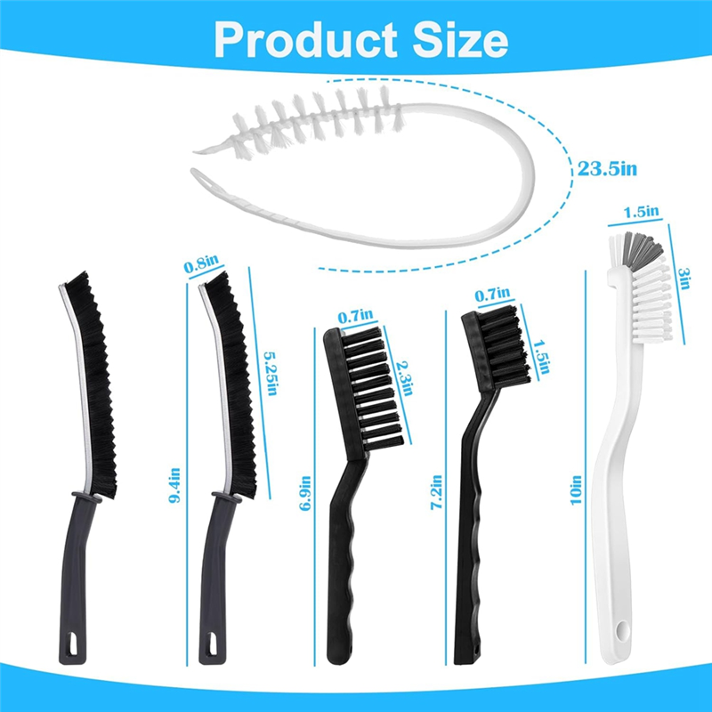 Thumbnail: Cleaning Brush Set Crevice Cleaning Brush For Kitchen, Bathroom, Corner, Window