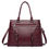 Thumbnail: Women's handbag - vintage handbag with detachable shoulder strap - zipper closur