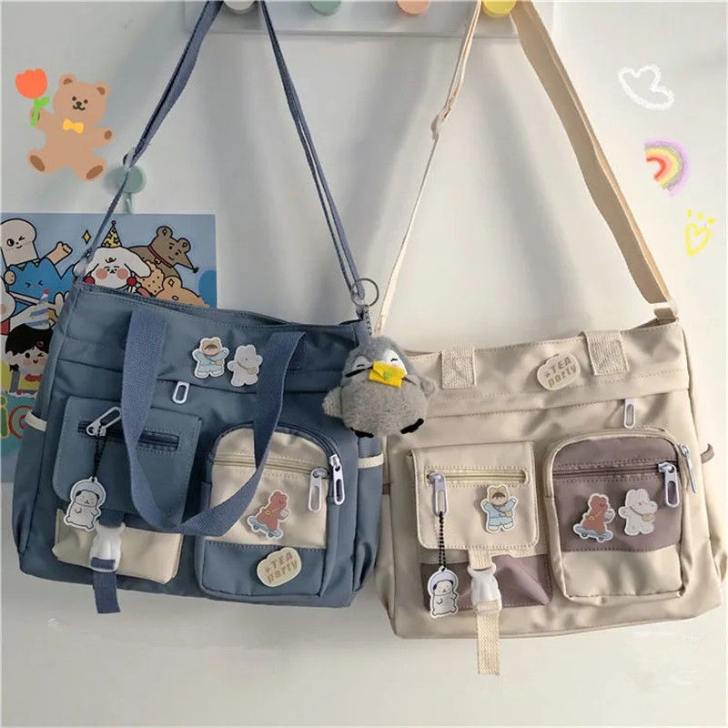 Thumbnail: Canvas Handbags Messenger Bags for Women Waterproof Nylon Tote Shoulder Bag Oxfo