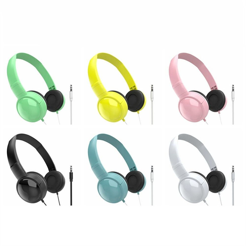 Thumbnail: Music Earbuds Over Ear Wierd Headphones Adjustable Music Stereo 3.5mm Headset Hi