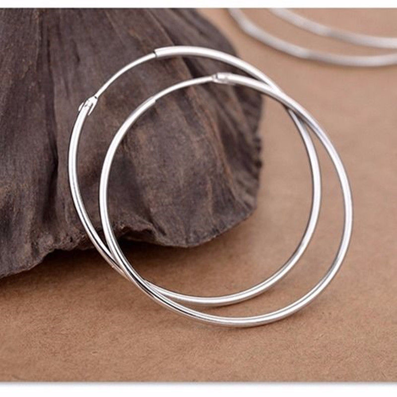 Thumbnail: 925 sterling silver earrings Big earrings Earrings for women Wedding earrings Ro