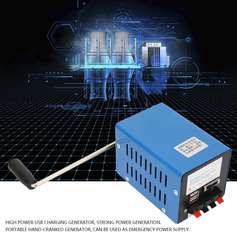 Portable High Power Handcranked Charging Generator USB Charging Emergency Dynamo