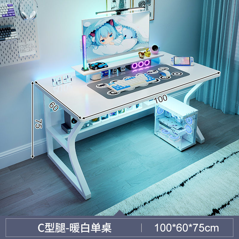 Thumbnail: Ergonomic Vanity Office Desk Computer Bedroom Study Simple Office Desk Reading G