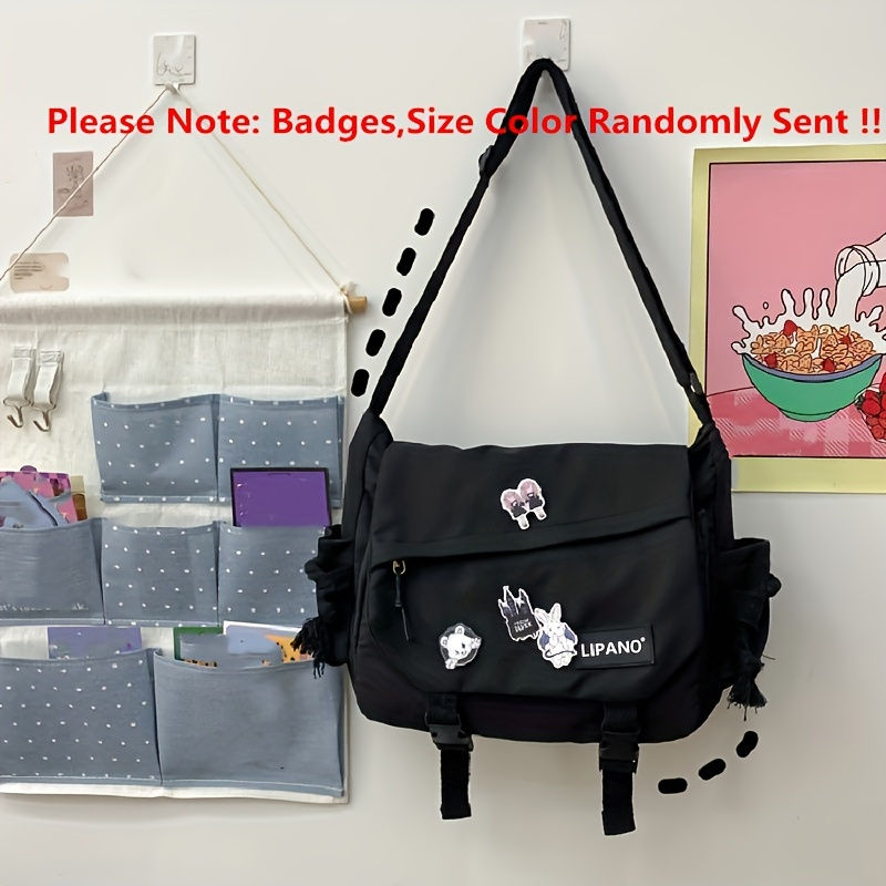 Thumbnail: Return To School Nylon Shoulder Bag, Large Capacity Crossbody Bags for Teen Girl