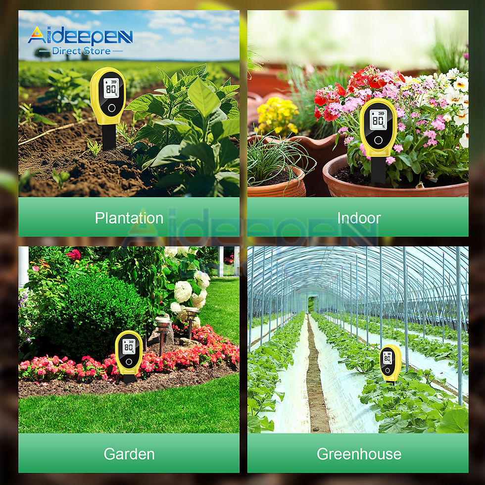Thumbnail: New Portable Soil Moisture Sensor Monitor Plants Flower Soil Hygrometer Plant De