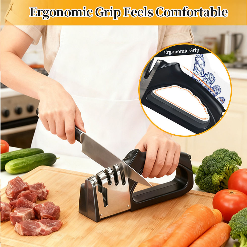 Thumbnail: Kitchen-specific ceramic knife sharpener! Four-in-one function, suitable for bot