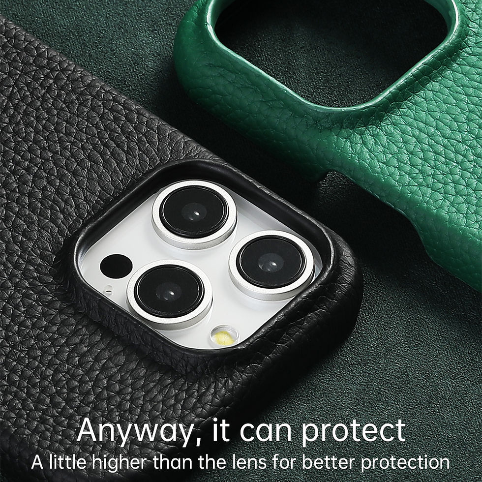 Thumbnail: for Magsafe Case for iPhone 17 15 16 Pro Max Air 17Pro Natural Cowhide Lychee Le