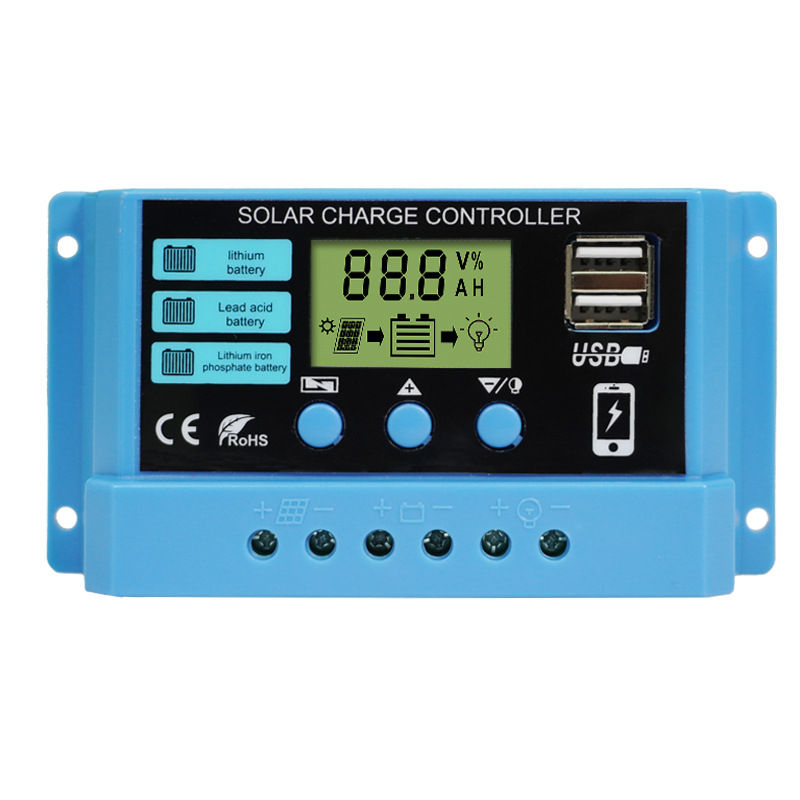 Thumbnail: Solar Charge Controller 60A 12V/24V Voltage Regulator Solar Panel Photovoltaic H